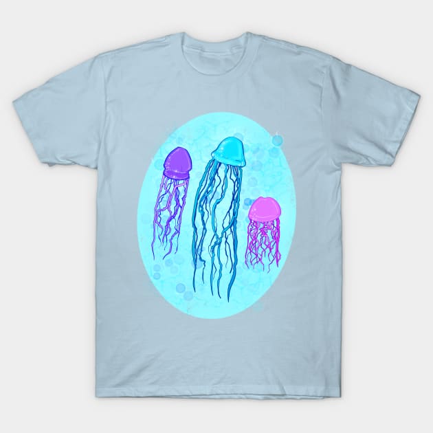 Jellyfish Varieties T-Shirt by LVBart